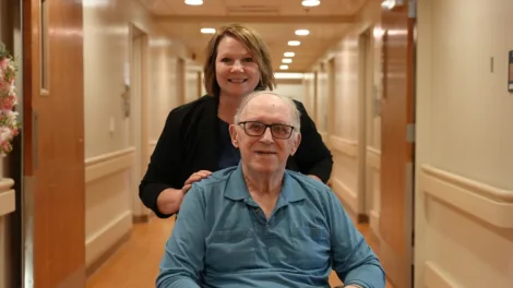 Long-term care filmmakers visit Harvey